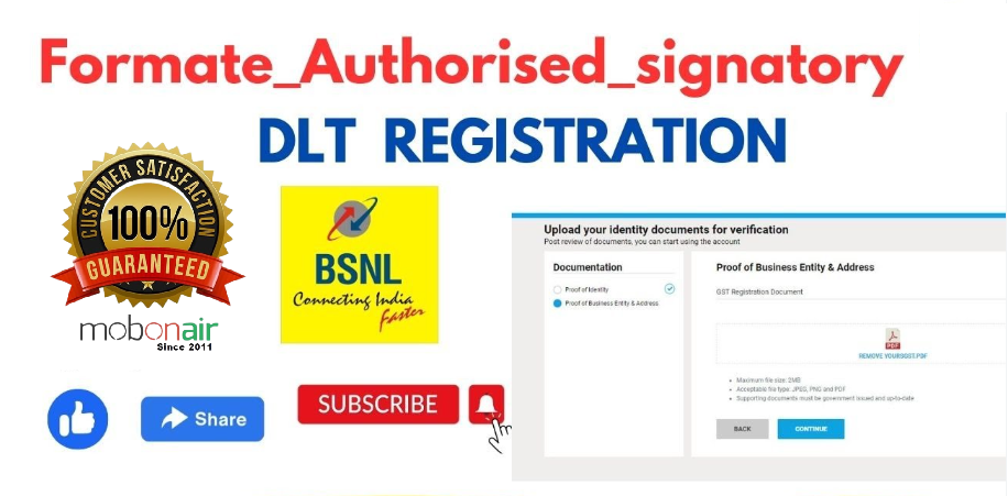 bsnl dlt registration